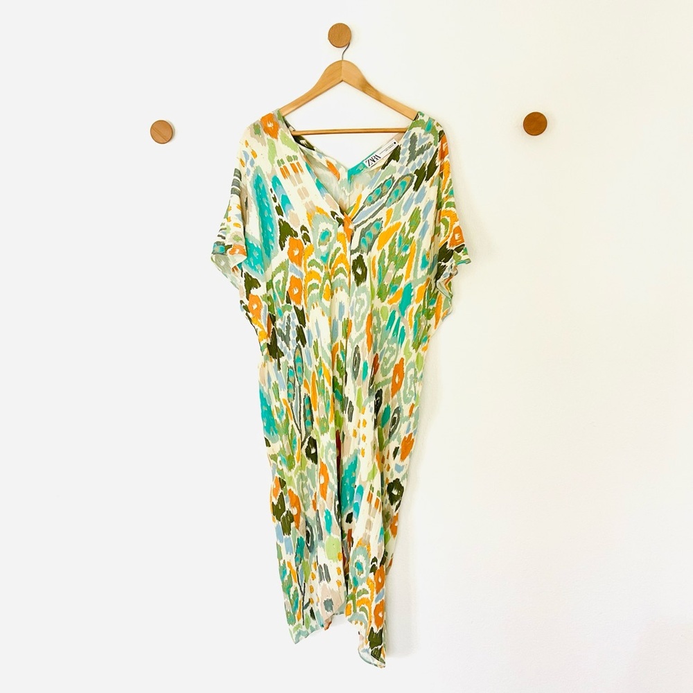 Zara Multicolor Caftan Dress
